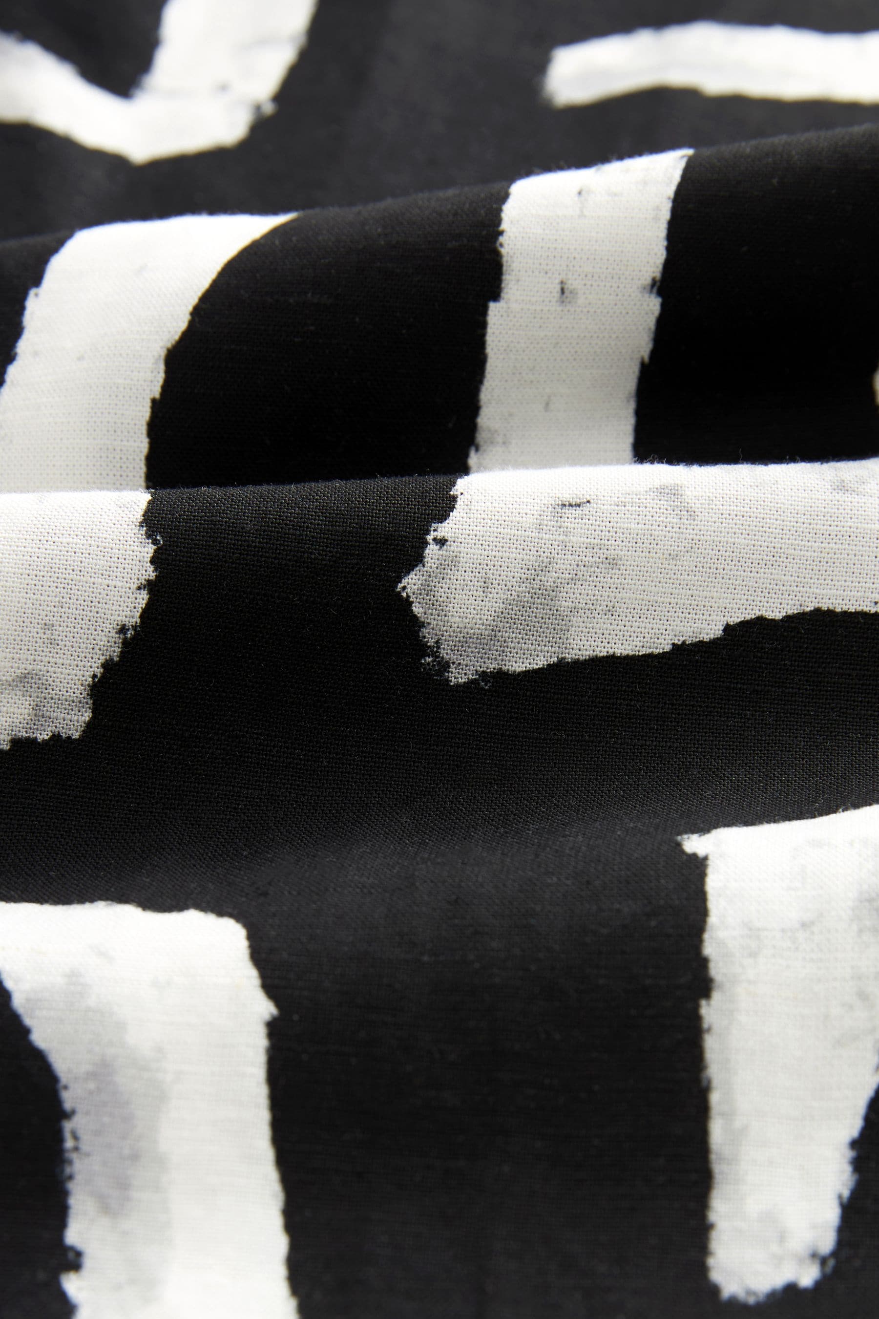 Geometrica monocromatica   - Pantaloni del pigiama in Blend di lino